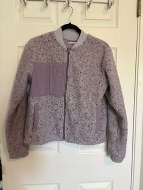 Columbia Lavender Speckled Sherpa Jacket